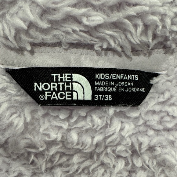 North Face Osito Sherpa Fleece Jacket Light Purple 3T GREAT CONDITION - Picture 3 of 6